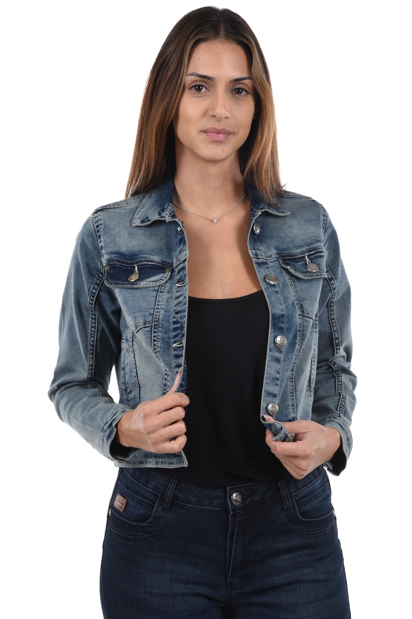 Kika Jacket overdyed denim