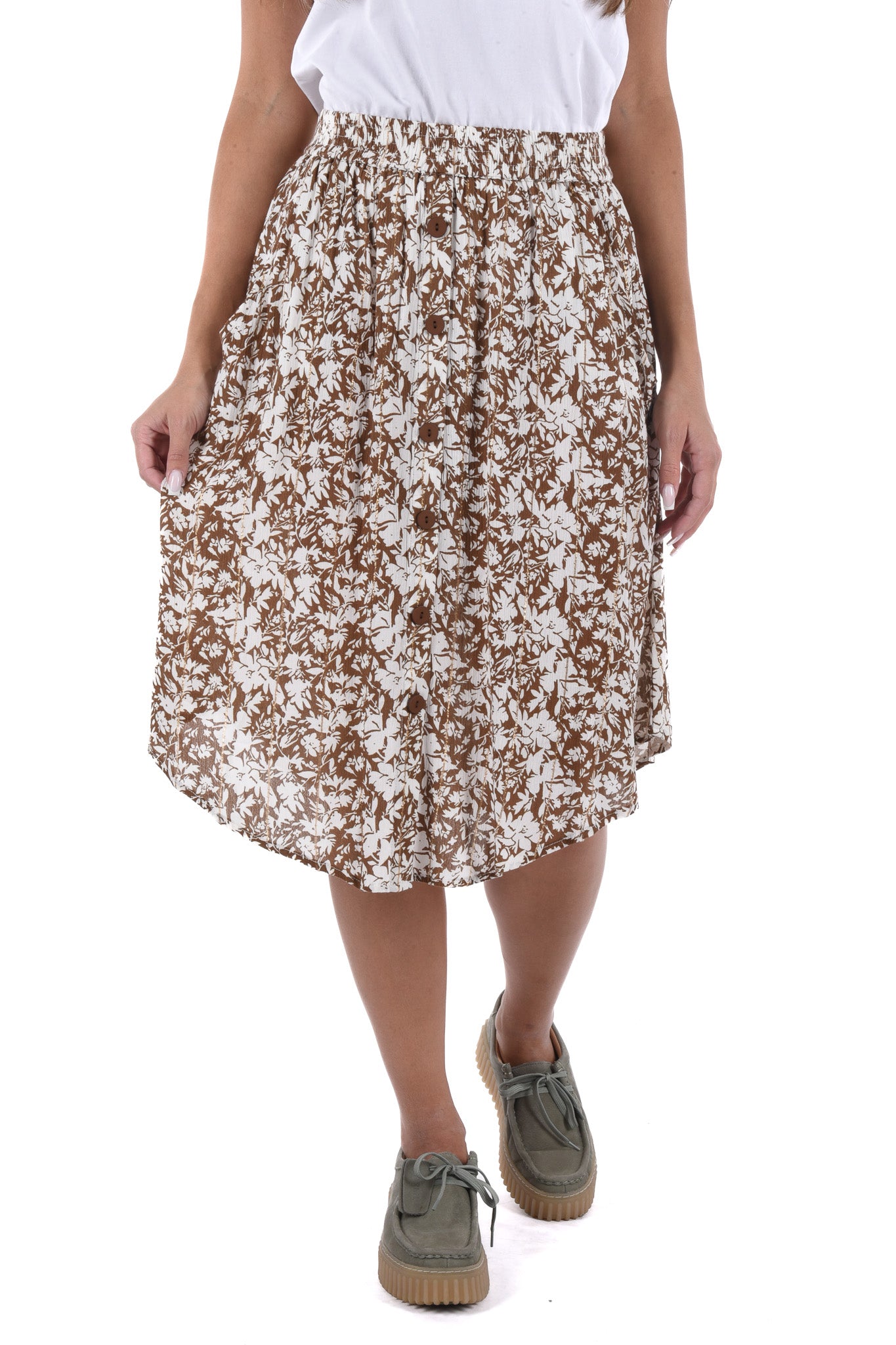Terelle Skirt midi printed