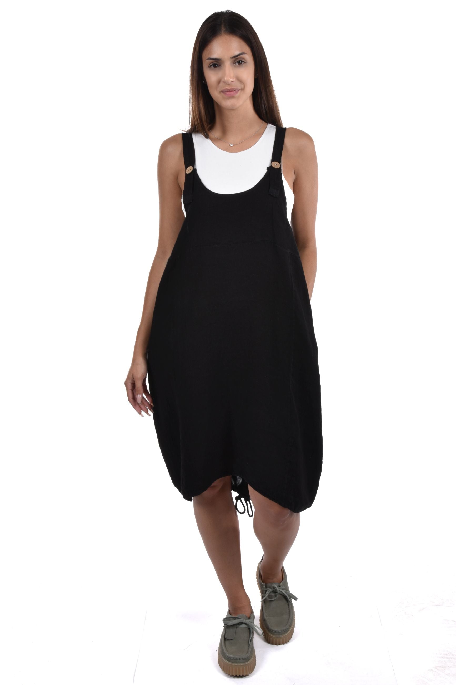 Renee Bib Overall linen