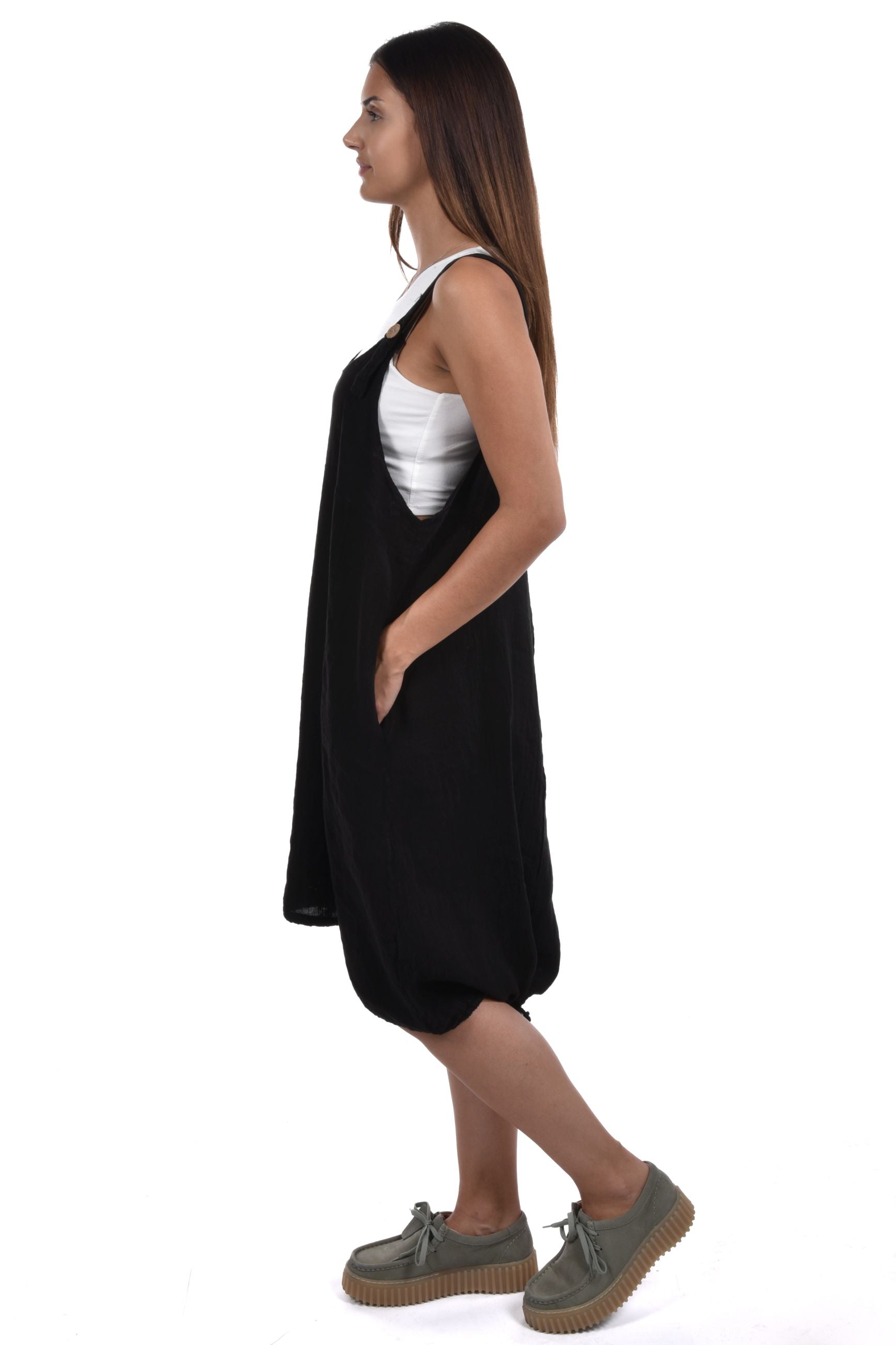 Renee Bib Overall linen