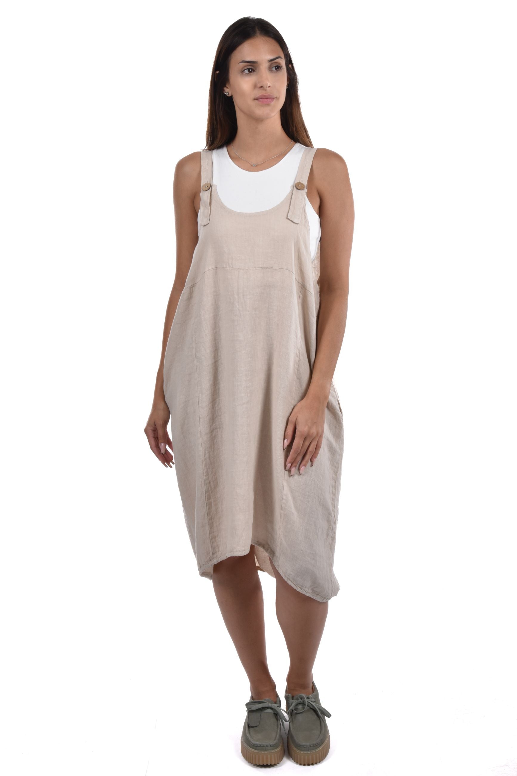 Renee Bib Overall linen
