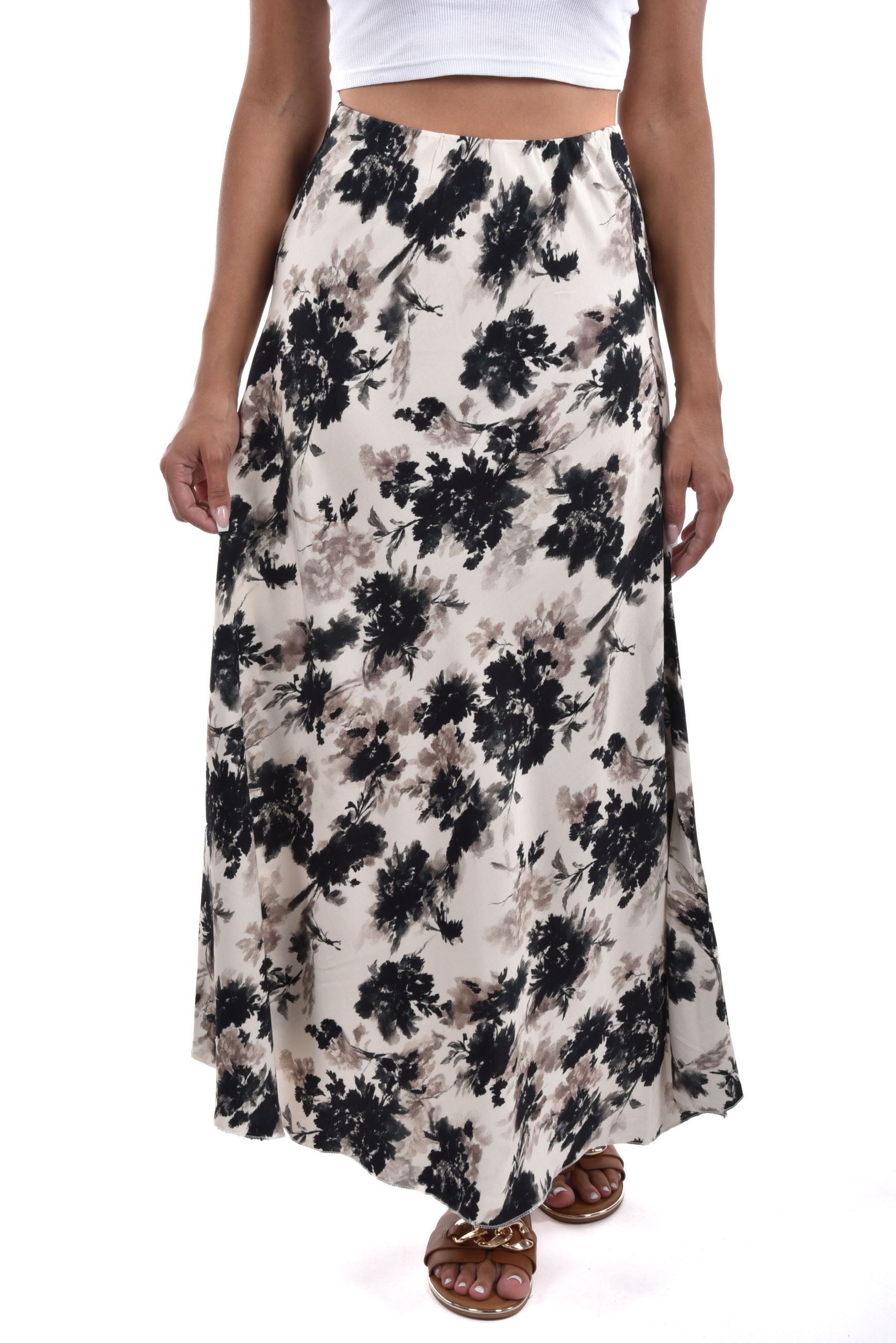 Mele Skirt long printed