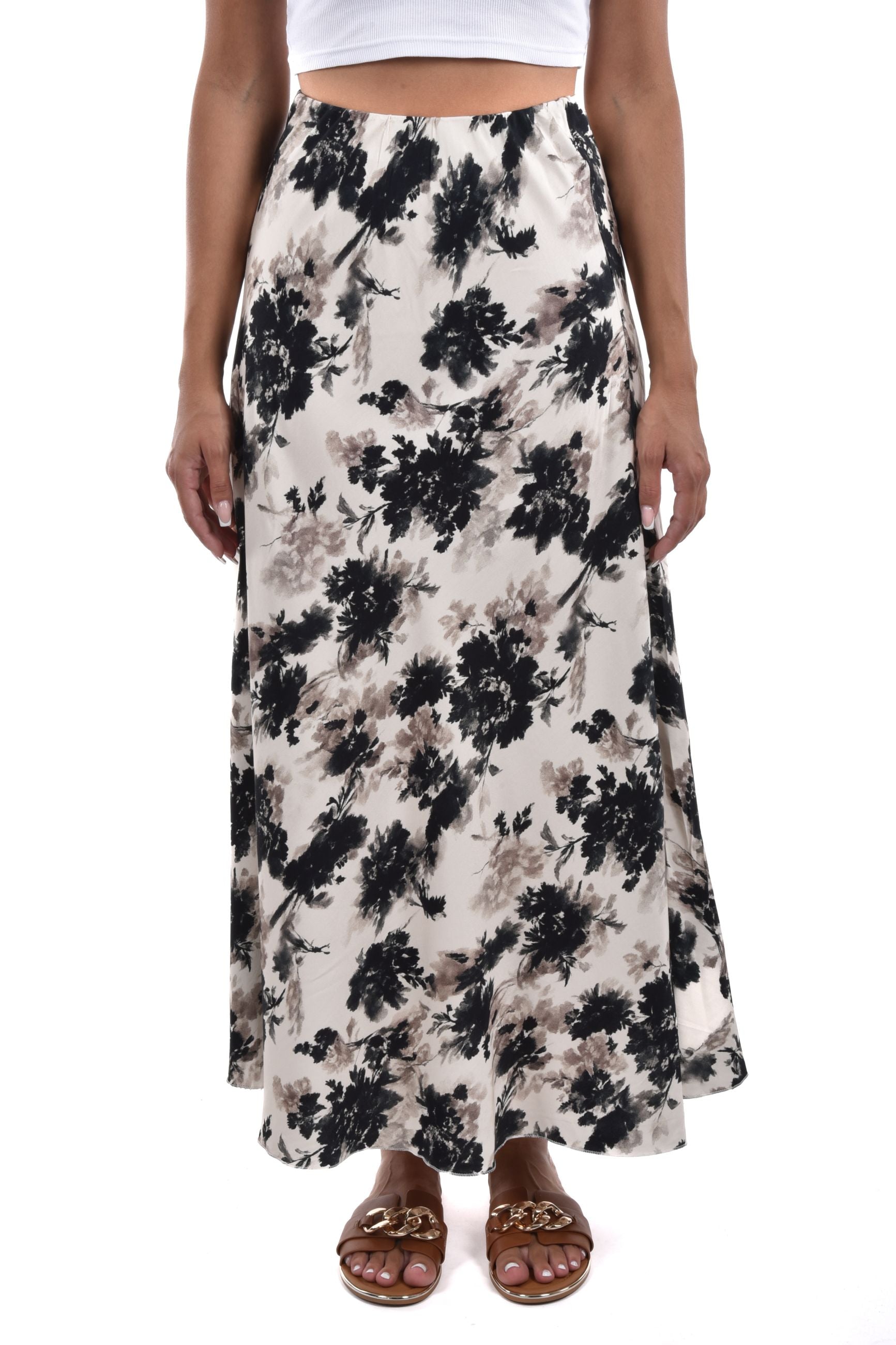 Mele Skirt long printed