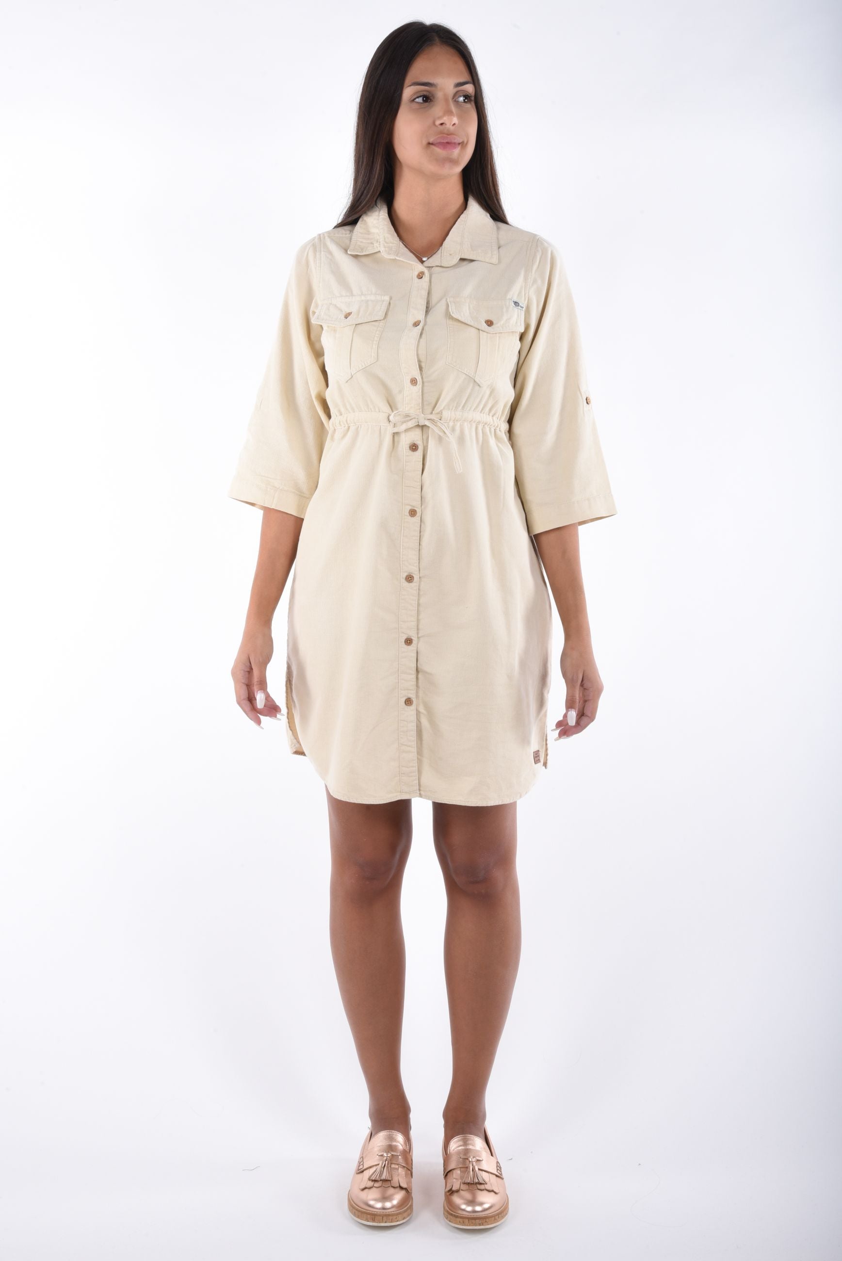 Marilu Shirt Dress corduroy
