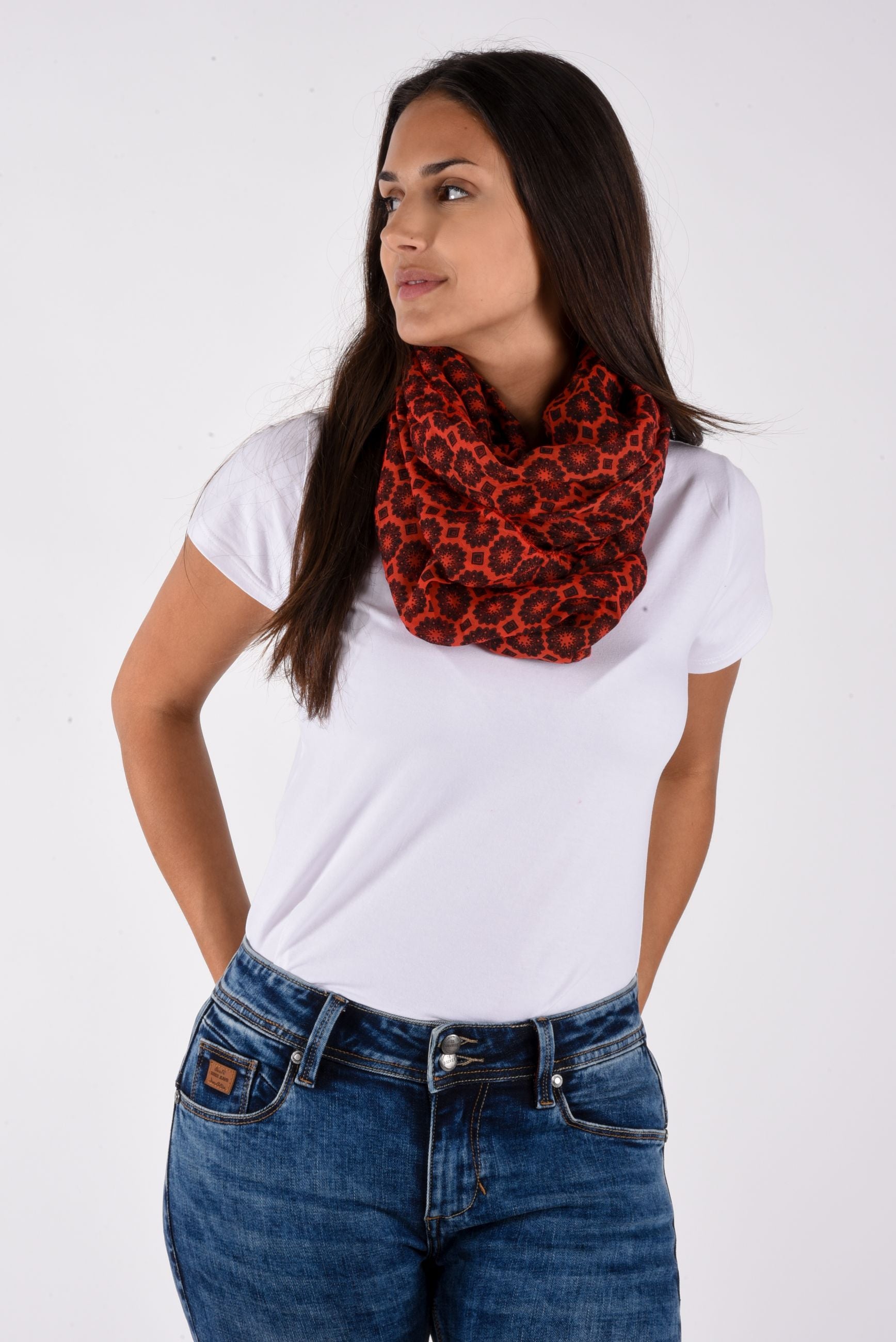 Sianna Scarf loop print