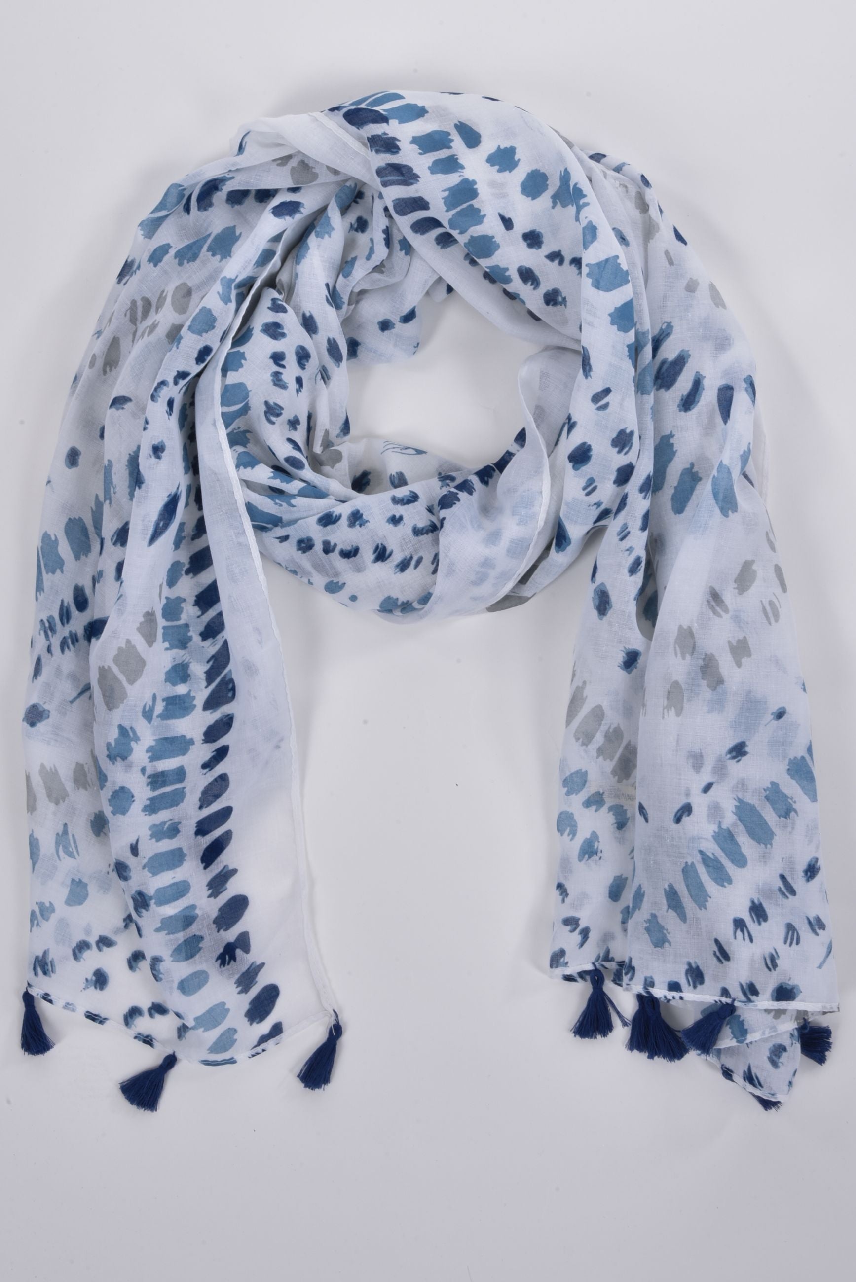 Sanya Scarf with fringes ethno
