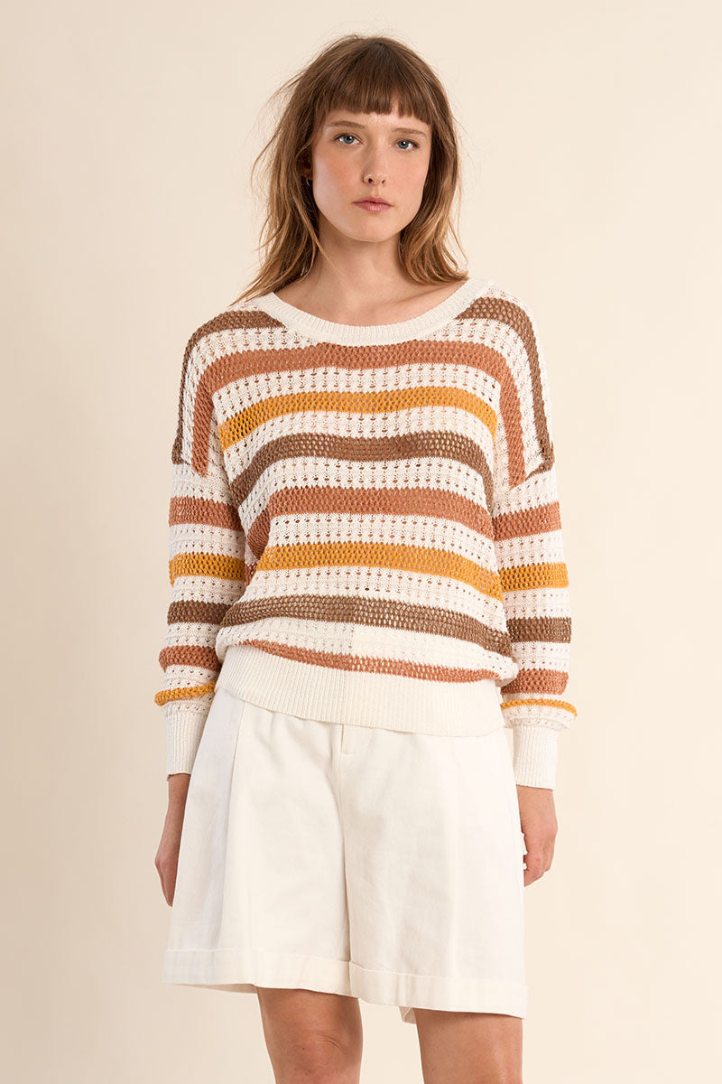 Pullover jaquard stripes