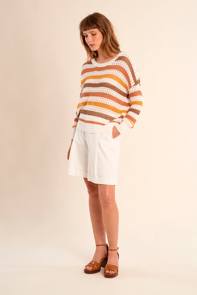 Pullover jaquard stripes