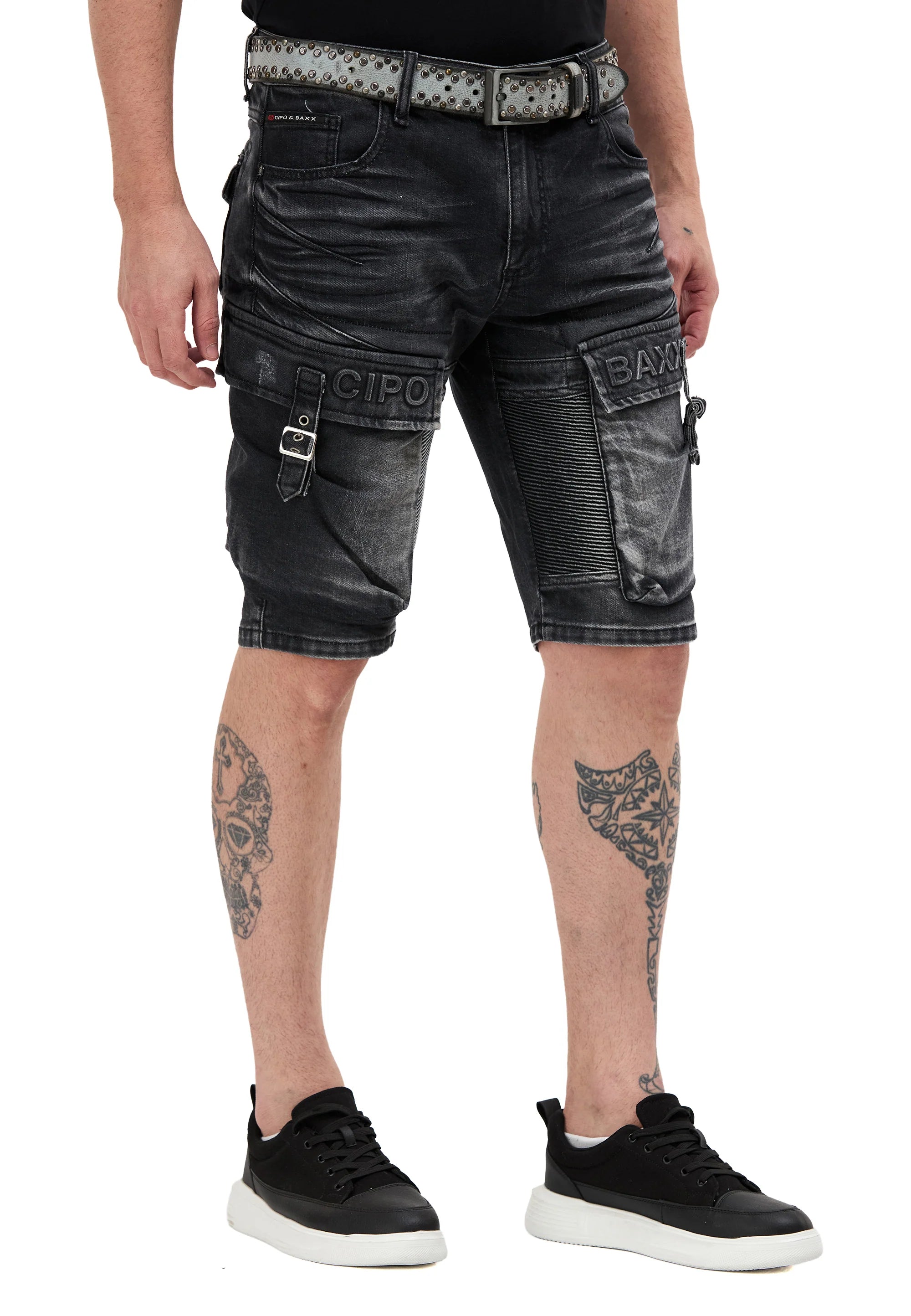 Shorts Black Denim Fantasy