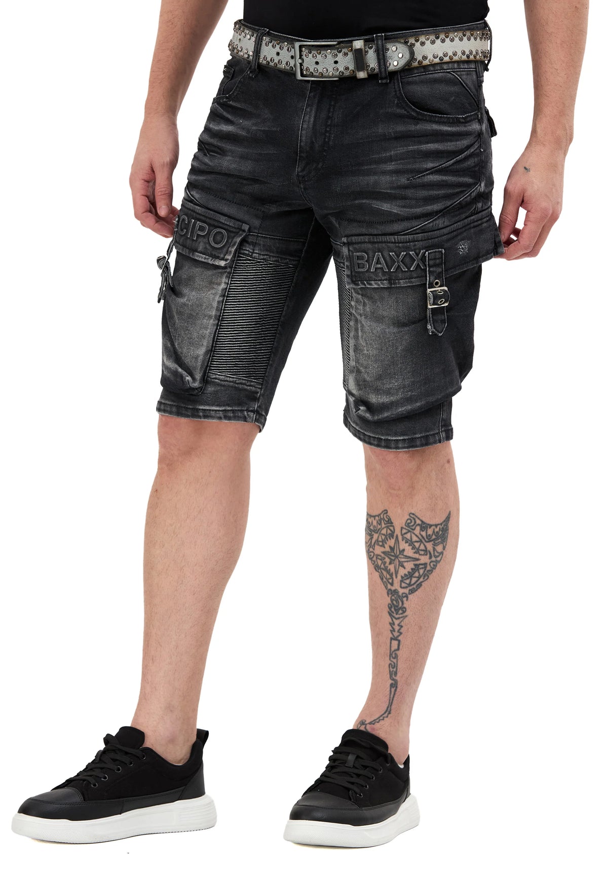 Shorts Black Denim Fantasy