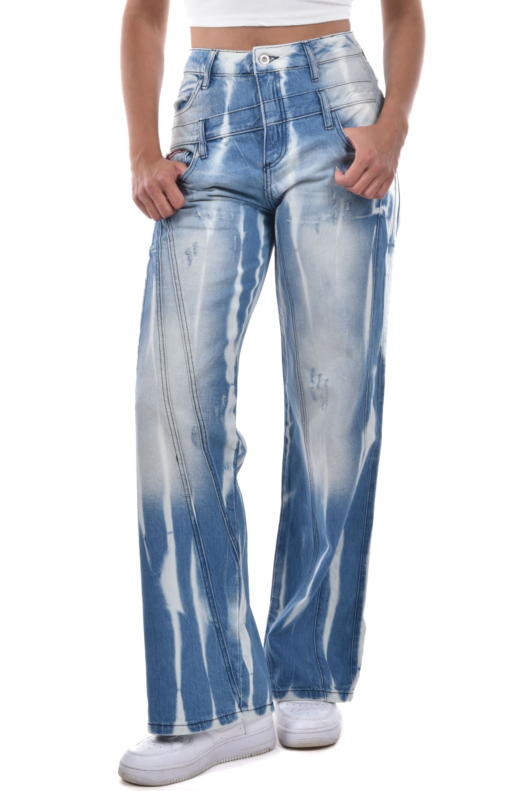 Jeans Wide Leg batik