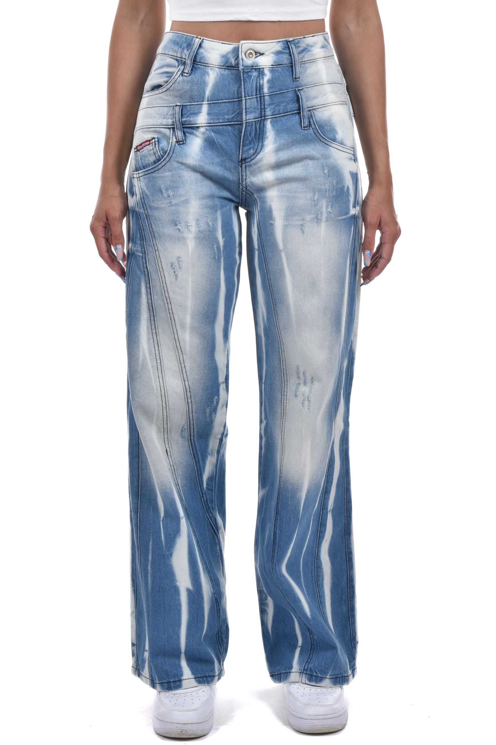 Jeans Wide Leg batik