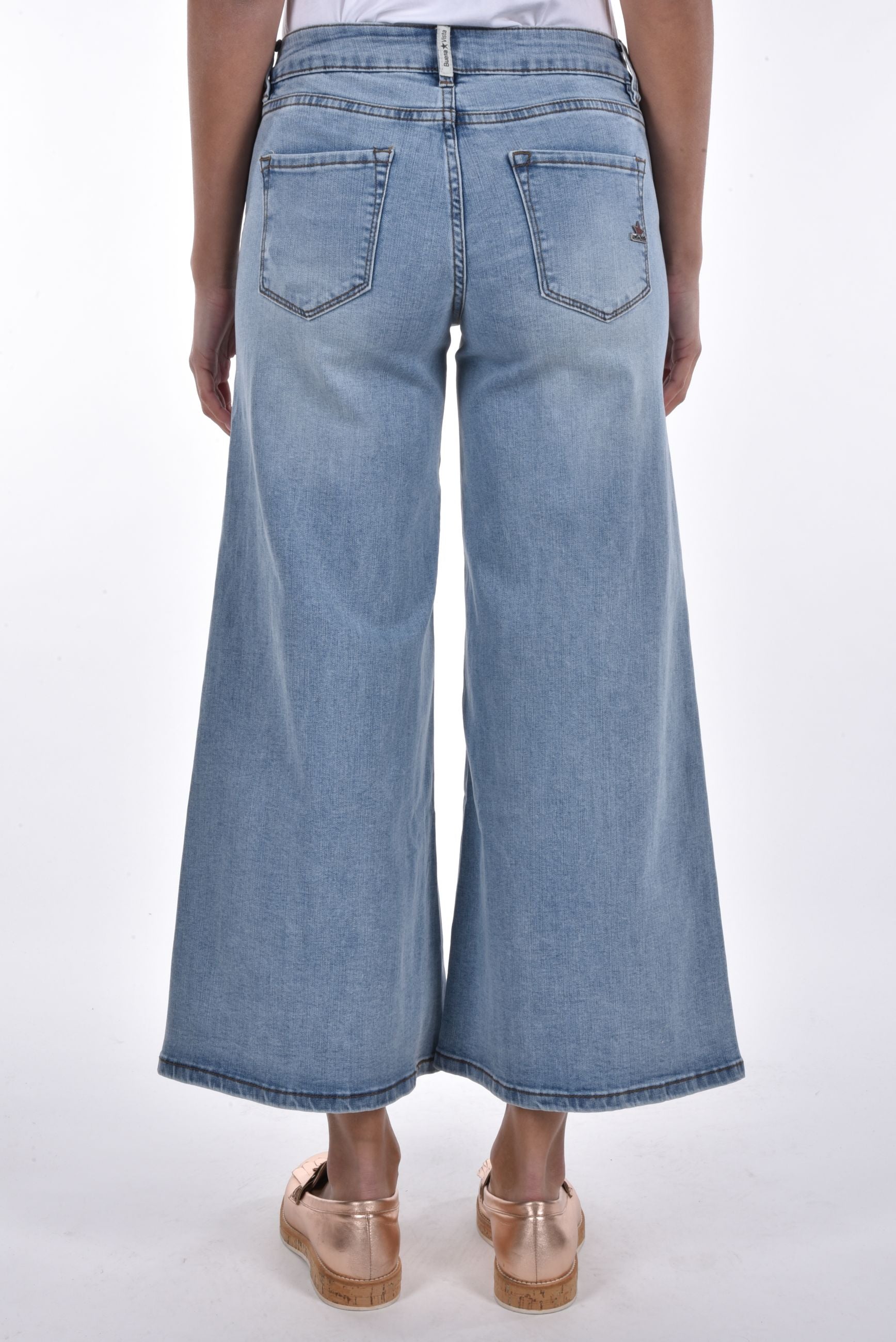 Italy Palazzo stretch denim