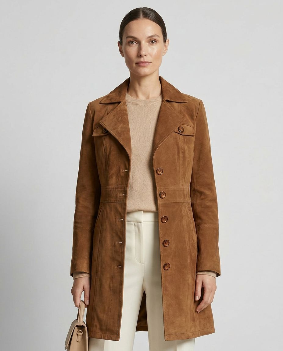 Lucy Coat Goat Leather