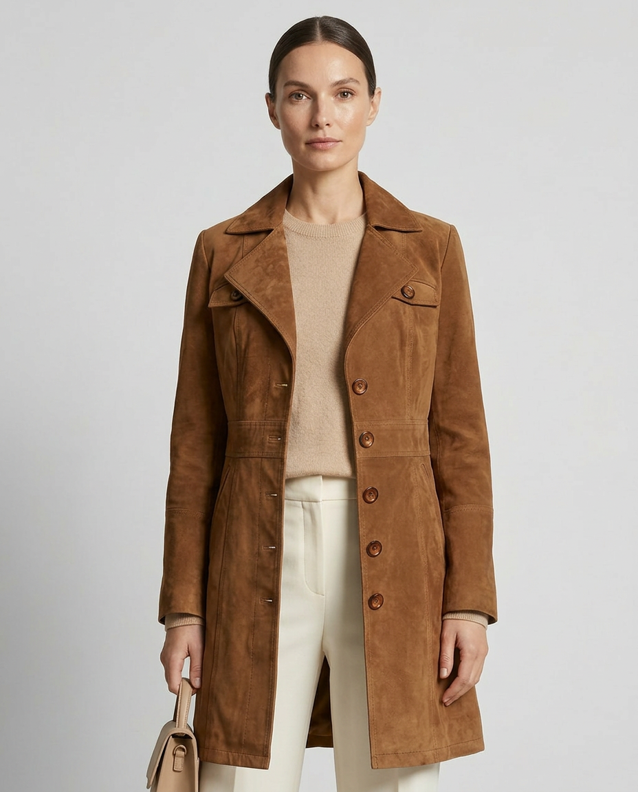 Lucy Coat Goat Leather