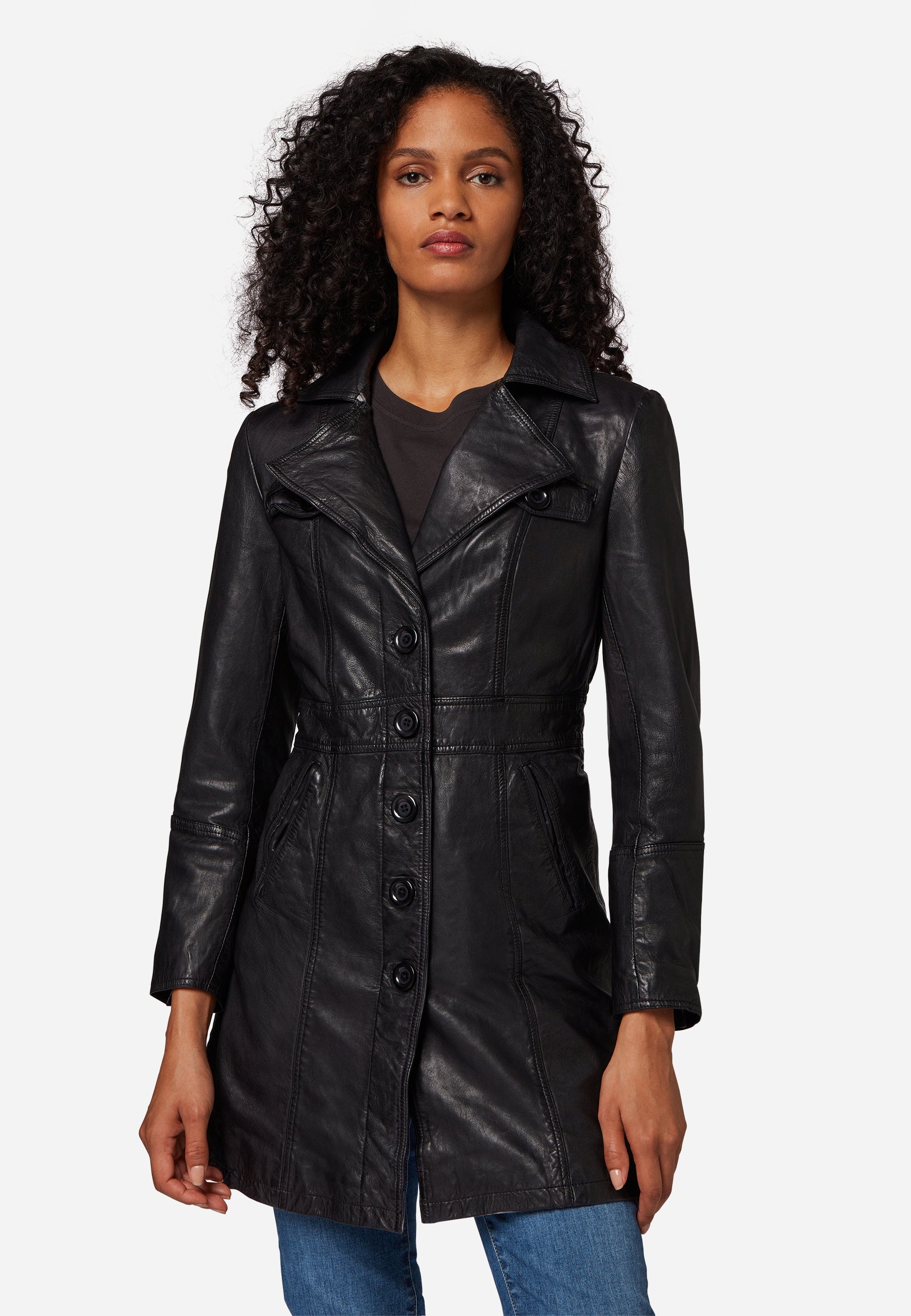 Lucy Coat Lamb Leather