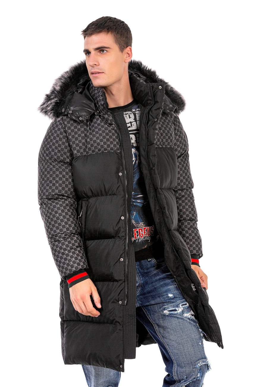 Coat quilted long