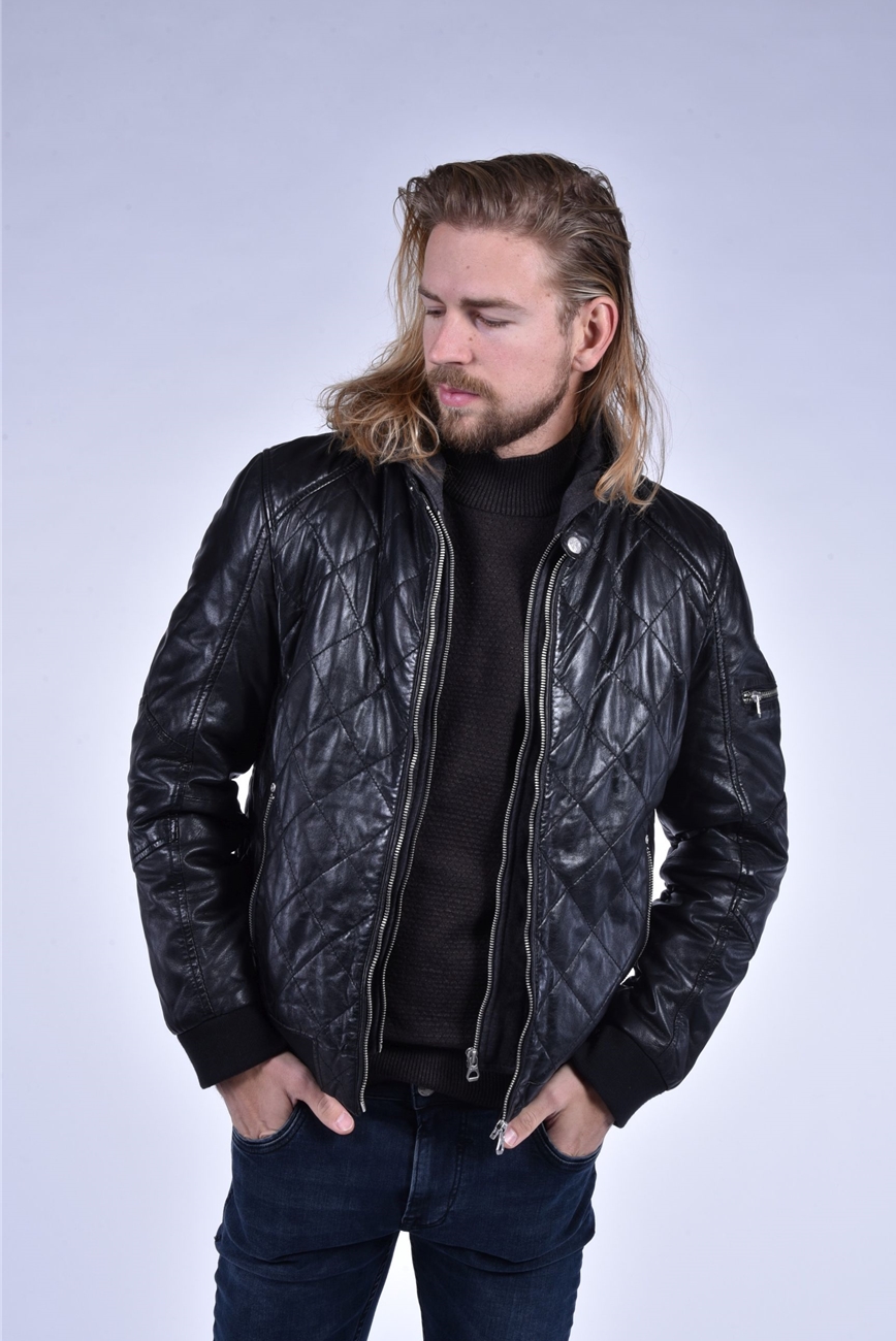 Cludo Lamb Leather Jacket