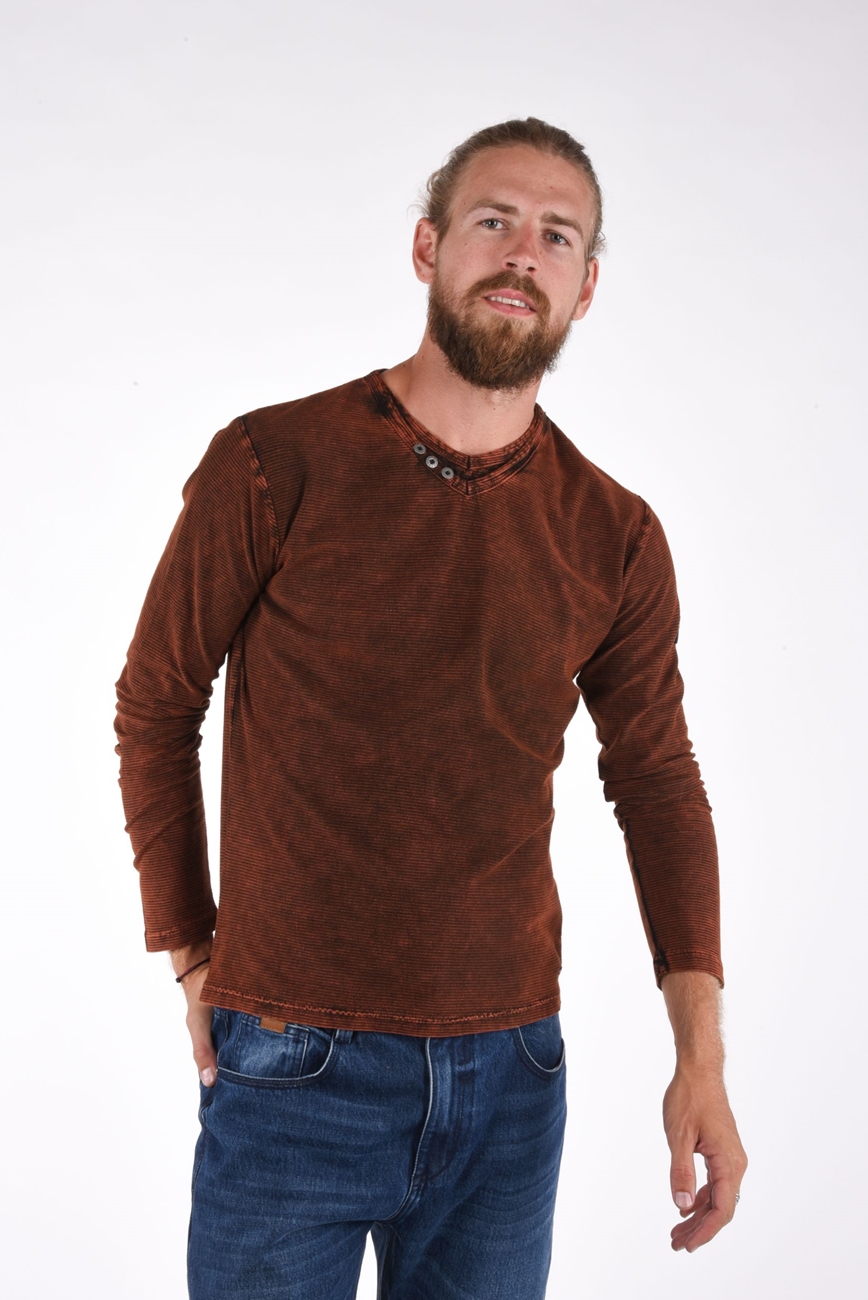 Nilsson T-Shirt long sleeves enzyme wash