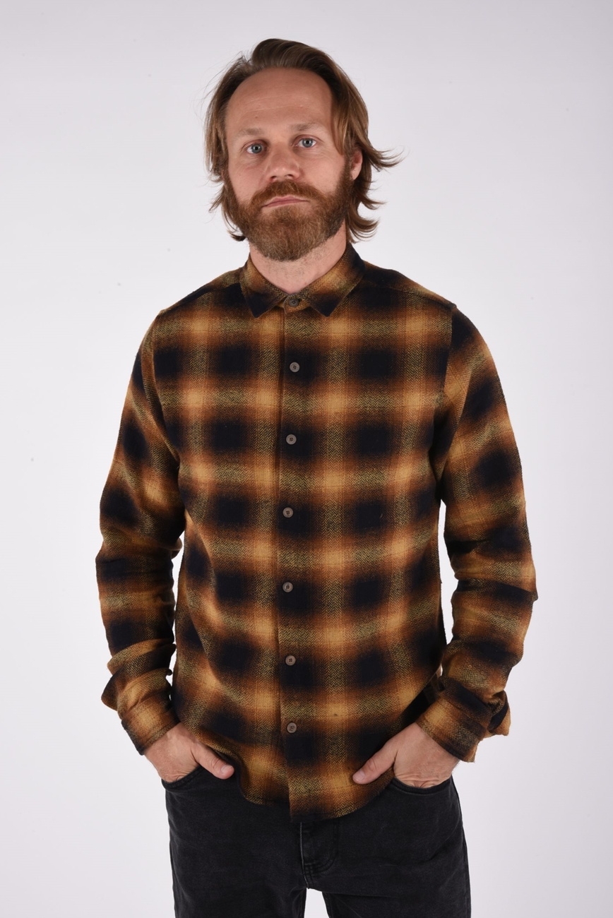 Shetland Shirt chequered long sleeves