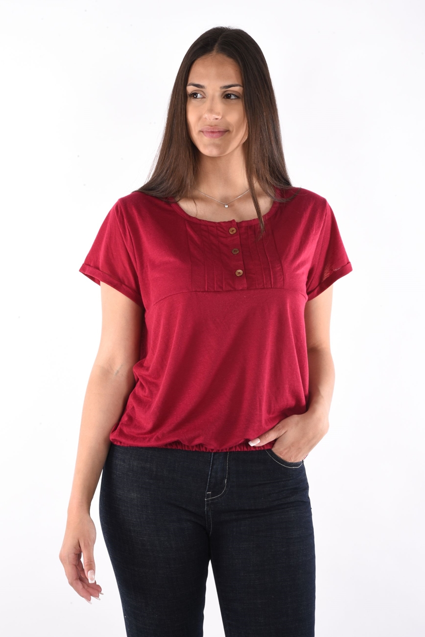 Nave T-Shirt with pleats