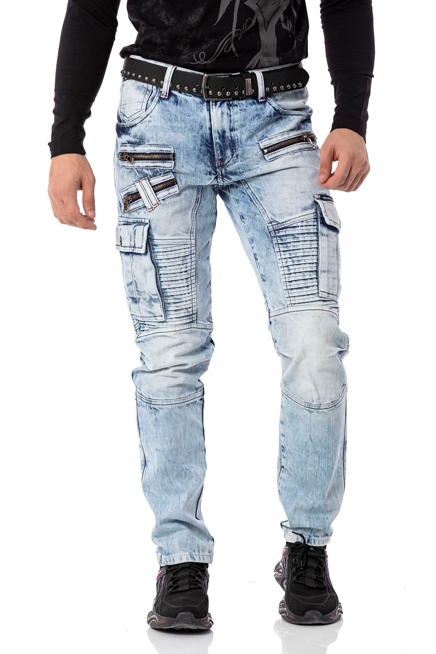 Jeans Straight Cut Cargo