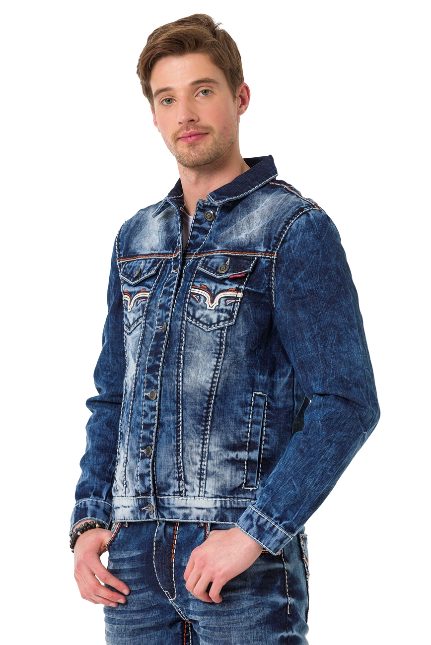 Jeans Jacket Saddle Stitching
