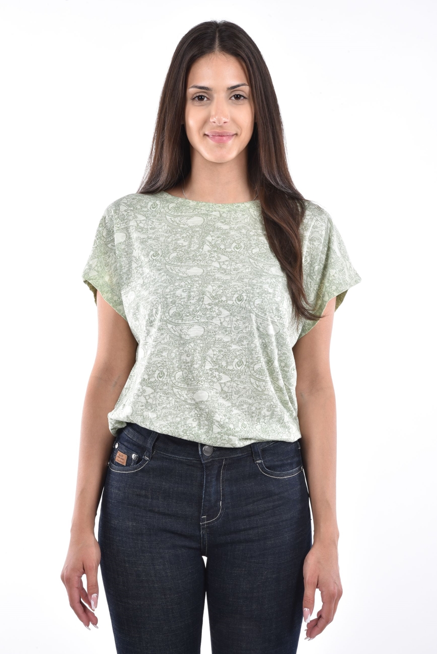 Tulin T-Shirt cropped allover print